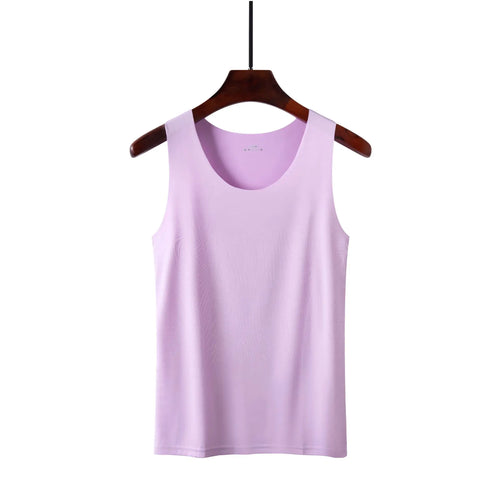 1pcs Ice Silk Tank Tops Seamless Mens Vest Sleeveless Sport Bodysuit