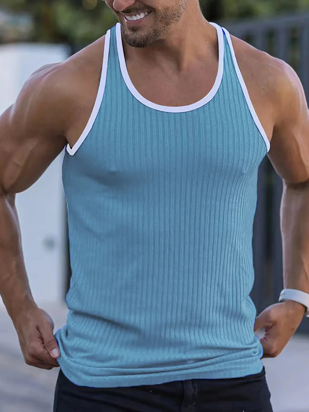 Men's quick drying elastic fitness clothes gym runningslim fit