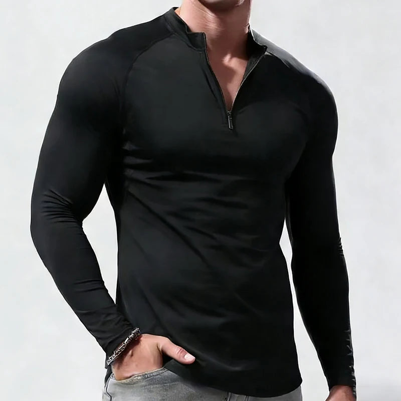 Long Sleeve T Shirt Men Compression Sportswear Male Tshirt Elastic