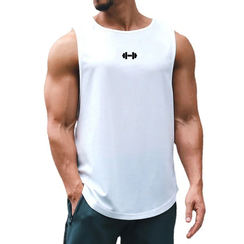 Gym Fitness Bodybuilding Sport Vests Mesh Breathable Quick Dry Running