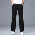 Men's Straight Leg Jeans Slim Fit Stretch Comfort Denim Pants Korean