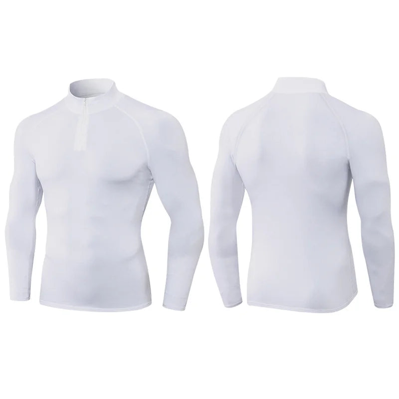 Compression Shirt Men Running Long Sleeve T-shirt Gym Clothing Autumn