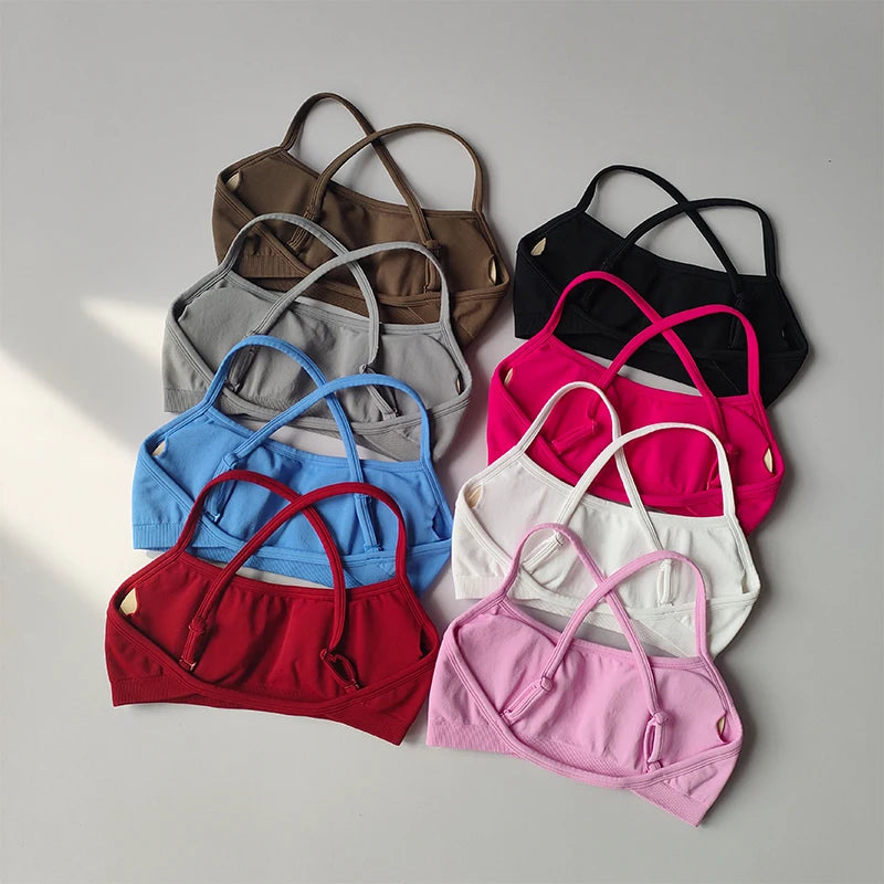 Gathering Shock-proof and Beautiful Back Seamless Sports Bras Gym
