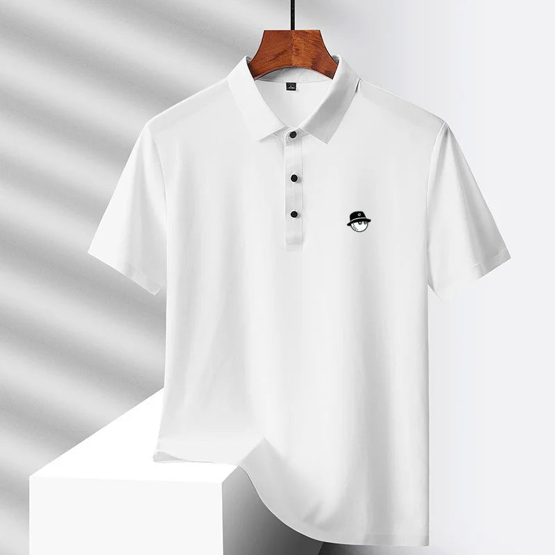 Summer Ice Silk Short Sleeve Men's Golf Brand new Polo Shirt Fashion