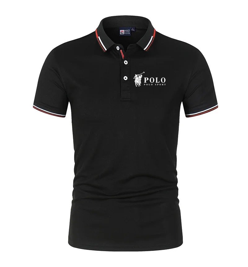 Men's premium summer polo shirt, quick drying, breathable, casual,