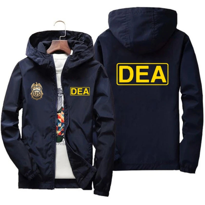 New Fashion Hooded Jacket Men Breathable Outwear Male Solid color