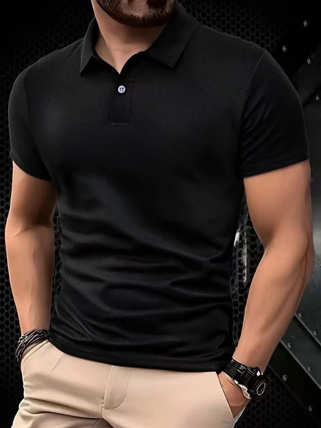 2026 Solid color polo shirt ultra-light men's quick-drying breathable