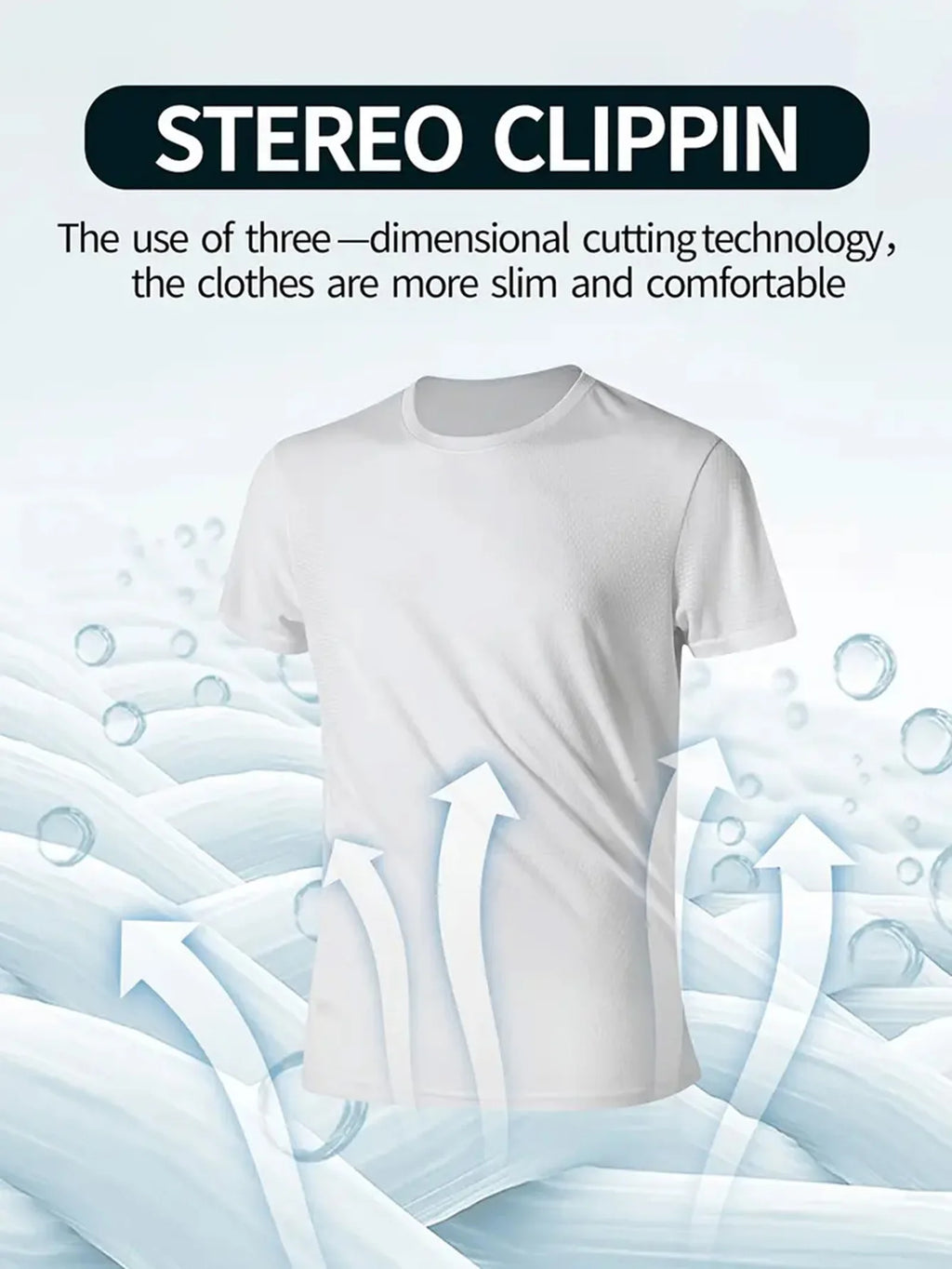 7pcs white Ultralight Men's Round Neck