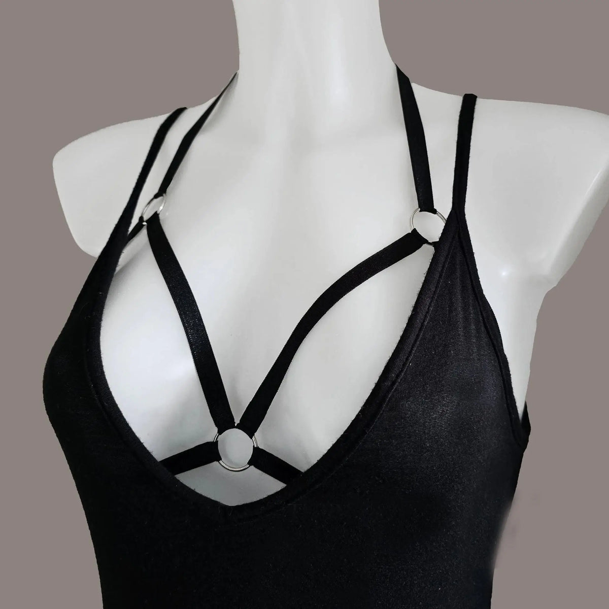 1PC Women Harness Belt Goth Crop Tops Ladies Bra Elastic Strappy