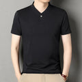 2026 Korean Style Men's Casual and Fashionable One Button V-neck Solid