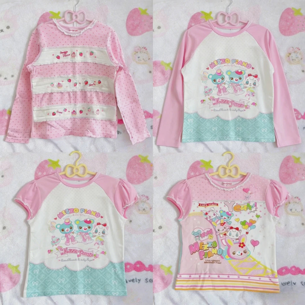 2026 Vintage Cartoon Printed T-shit Women Long Sleeve Spring Clothing
