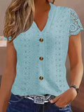 Temperament Loose Woman Shirt Fashion Casual Blouse Elegant short