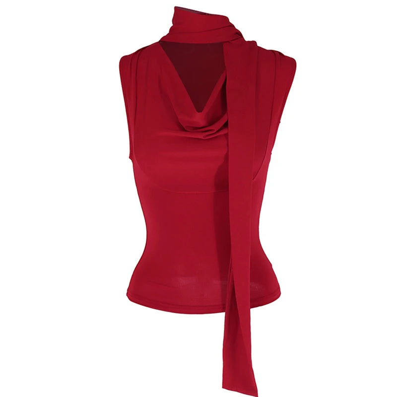 Solid Tank Summer New Women Sexy Sleeveless V-Neck Lady Top Fashion