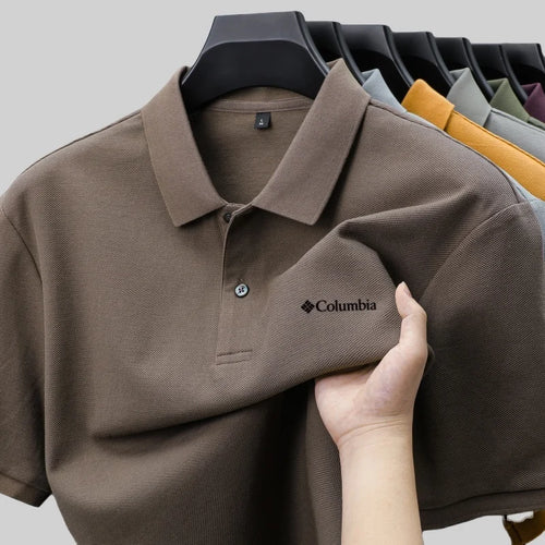 100% Pure Cotton Summer New Men's Short-Sleeved Polo Shirt,