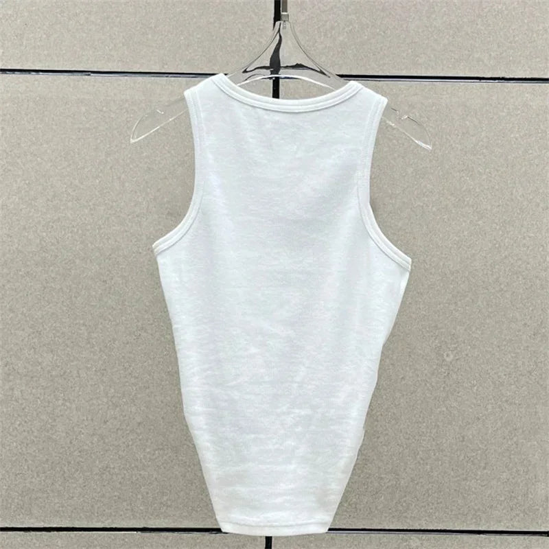 Women t-shirts New twisted flower knotted sleeveless top for summer
