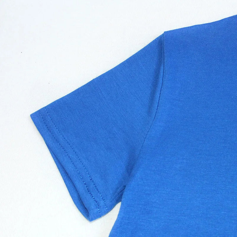 Blank T Shirt 100% Cotton for Boys Girls Clothes Short Sleeve Baby