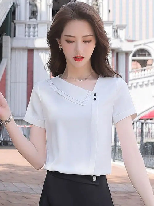 Women Spring Summer Style Chiffon Blouses Shirts Lady Casual
