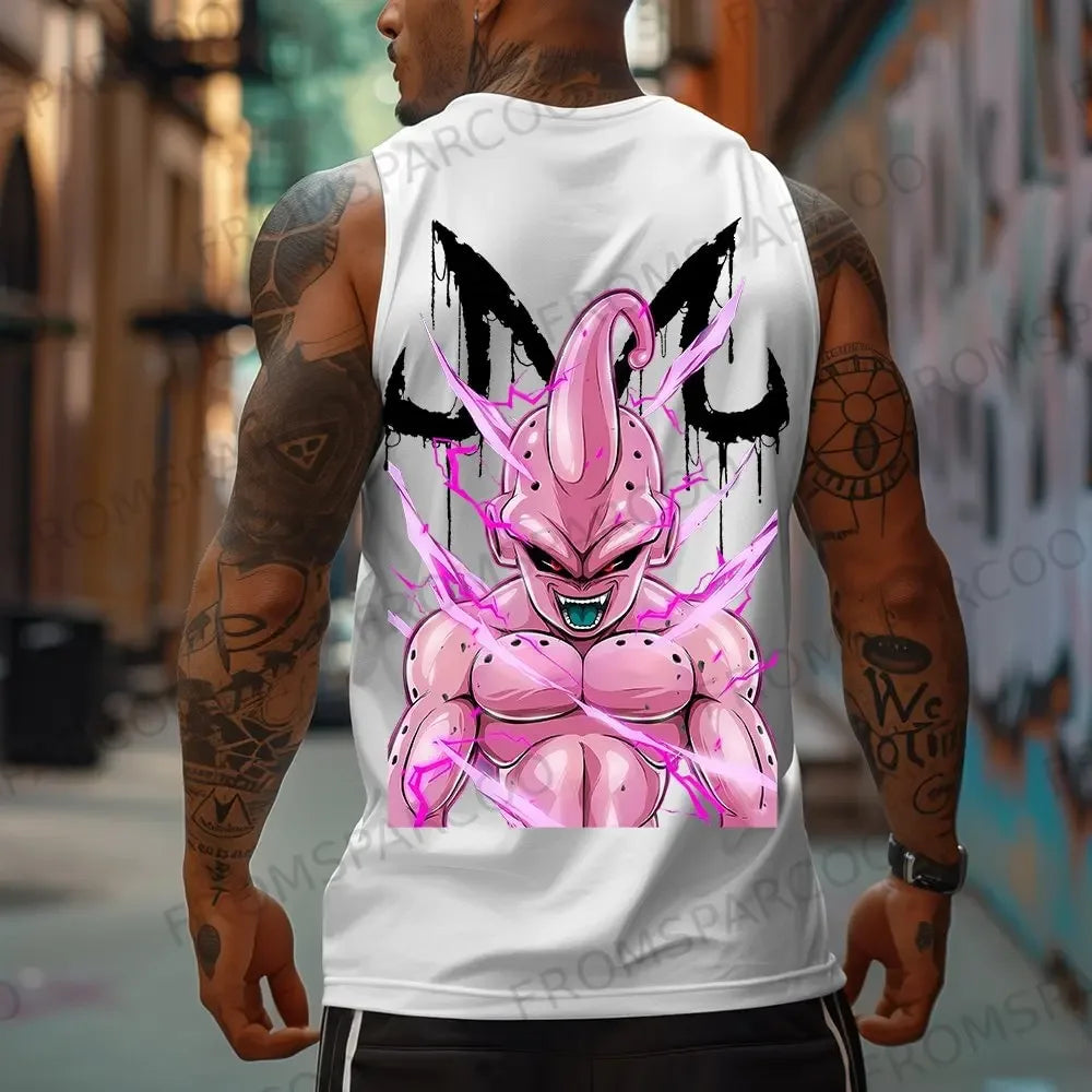 Dragon Ball Anime Goku Peripheral Printed Pure Cotton Tank Top 2025