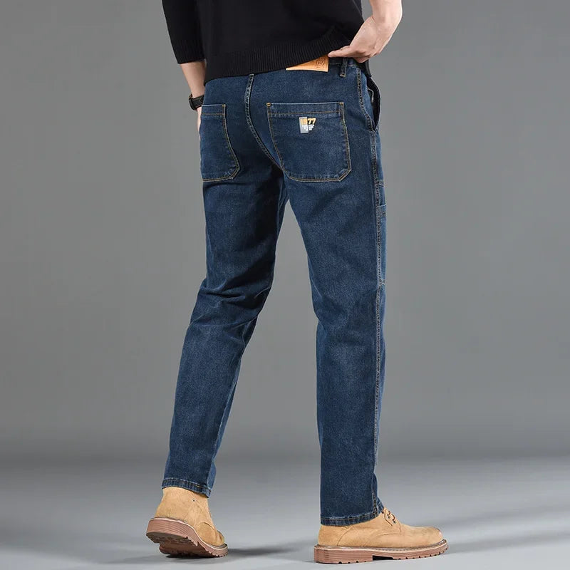 2026 New Style Jeans Men's Slim Fit Korean Style Comfortable Straight