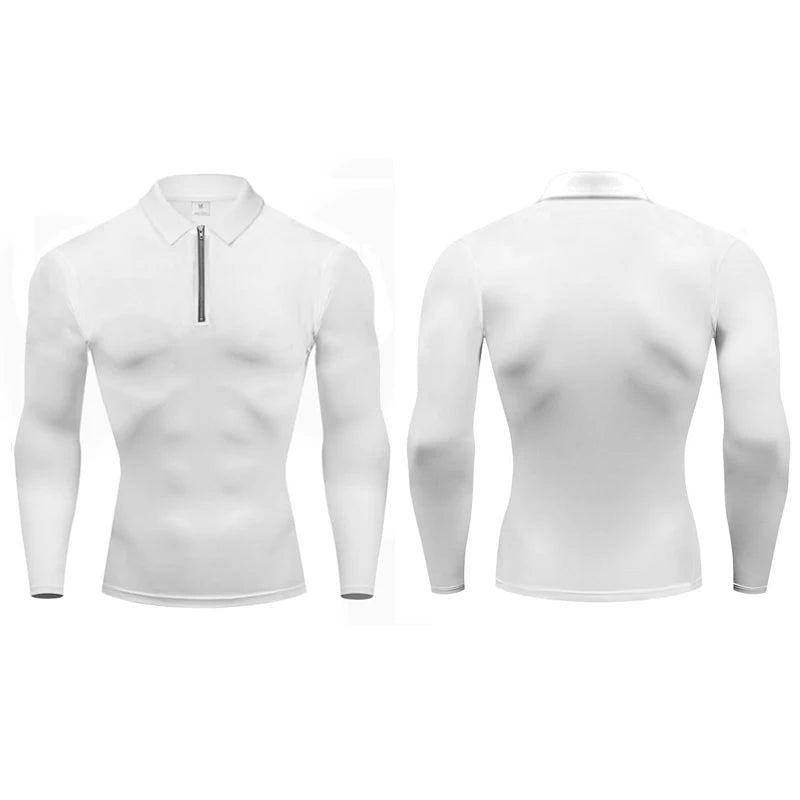 Compression Shirt Men Running Long Sleeve T-shirt Gym Clothes Autumn