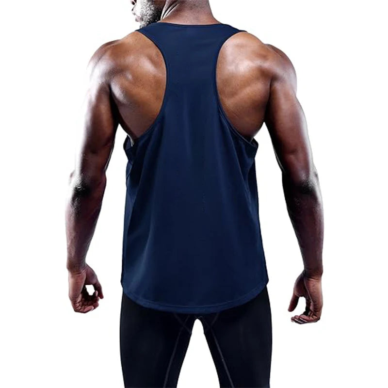 Running Tank Top Men Summer Sport Gym Vest Quick Dry Training Tanktop