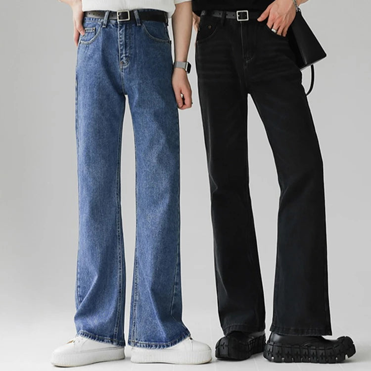 Men Fashion Micro-Flare Casual Vintage Jeans Men Comfortable Versatile