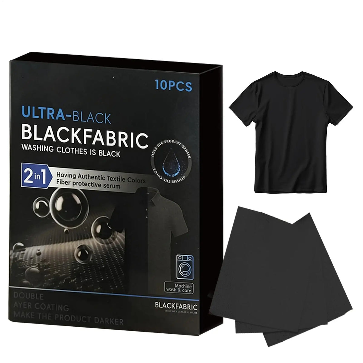 10Pcs Black Clothing Color Restorer Sheet Cotton Linen T-Shirts