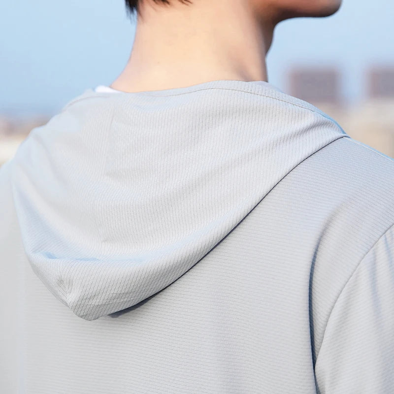 YJKVUR Unisex Summer New UPF 50+ UV Sun Protection Hoodie Jacket Men