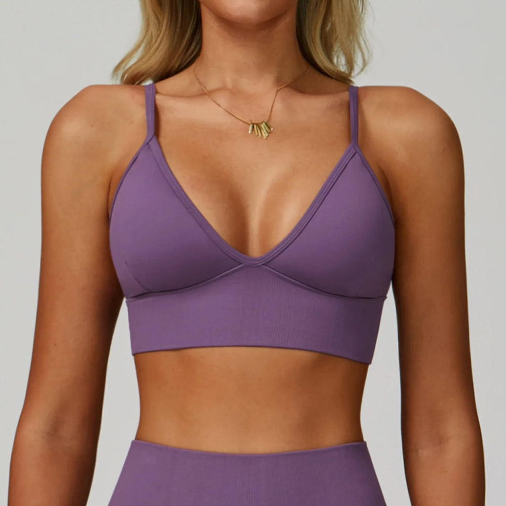 Breathable Sports Bra Shockproof Fitness Top Women Yoga Bra Crop Top