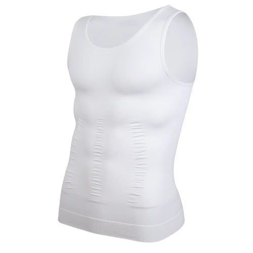 Men Compression Shirt for Body Shaper Slimming Vest Tight Tummy