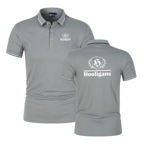 2026 Men'S New Summer Hooligans Polo Hot Sale Fashion Breathable Polos