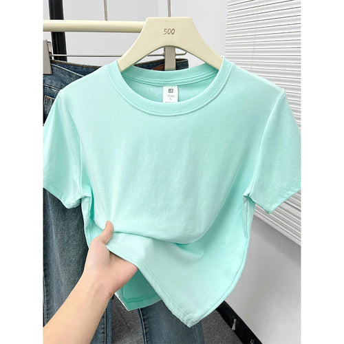 2026 Summer New High Quality Casual T Shirt Sexy Short Sleeved Sleeves