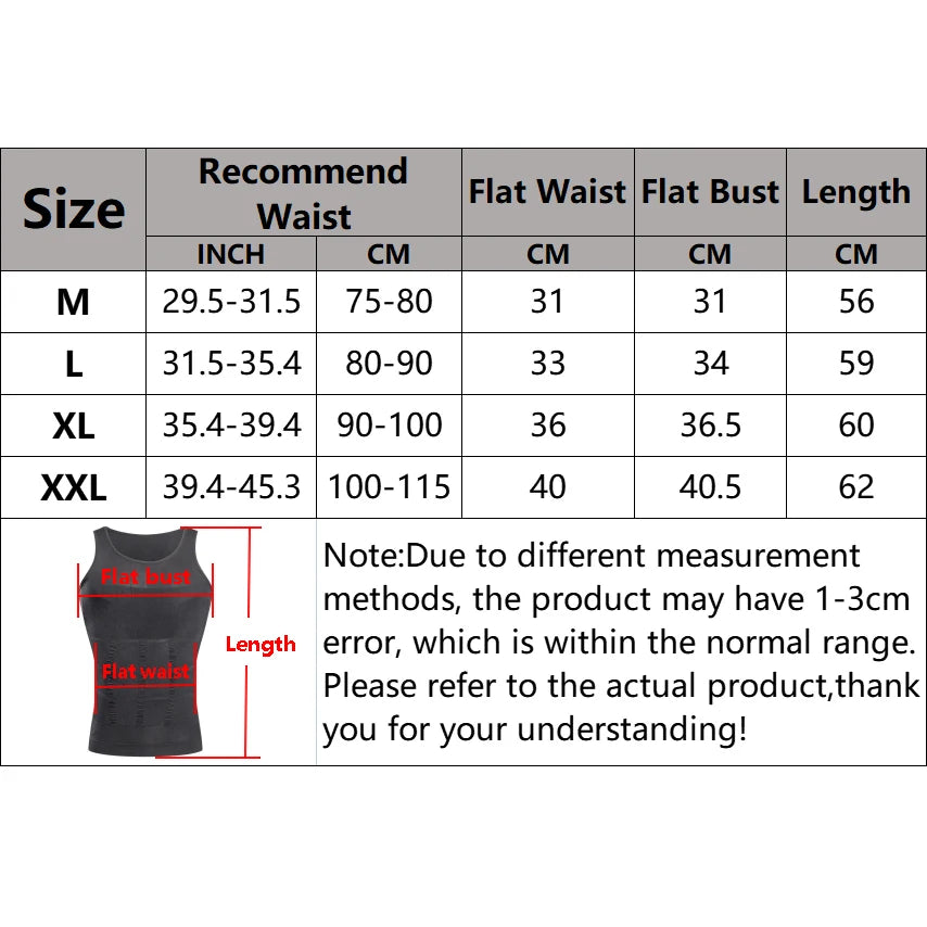 YBFDO Men Body Shaper Slimming Compression Vest Undershirt Seamless