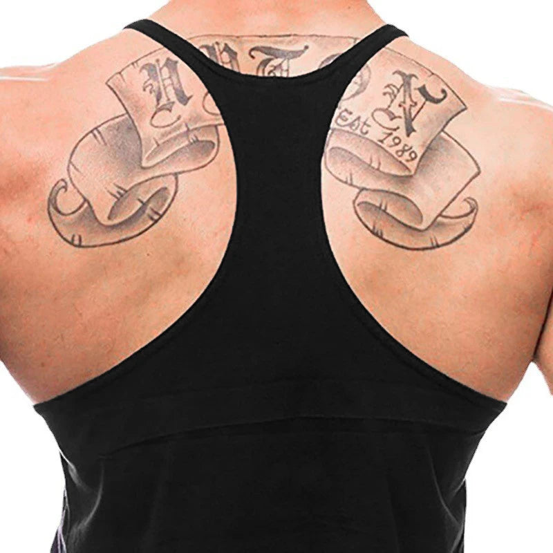 Running Vests Mens ANIMAL Letters Printed Gym Stringer Tank Tops