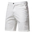 2021 New Summer 100% Cotton Solid Shorts Men High Quality Casual Business Soci