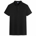 Summer Fashion Solid Color Lapel Button Short Sleeve Polo Shirt Casual