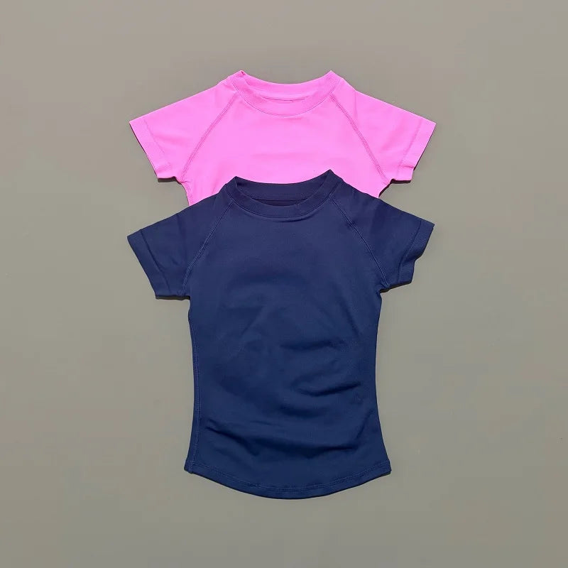 HISTELLO Impact Short Sleeve Top Women Running Sports T Shirt Summer