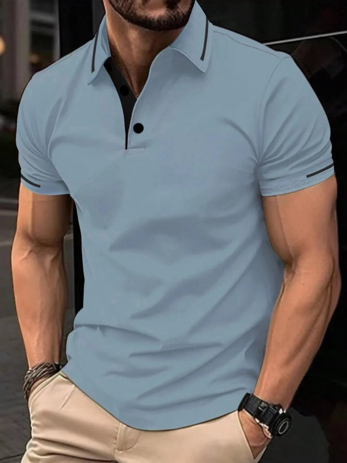 2026 Summer Men's Polo Shirt - 3D Printed Design Breathable