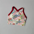 Women's High Support Shockproof Sports Bra Fixed Built-in Pads Printed
