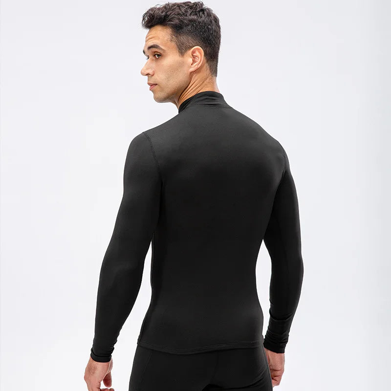 Compression Shirt Men Running Long Sleeve T-shirt Gym Clothing Autumn