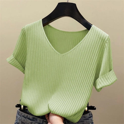 2024 Summer Blouse Women Blusas Mujer De Moda Verano Short Sleeve