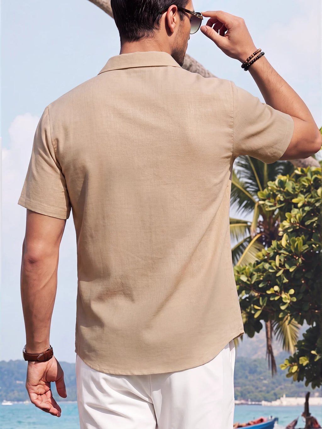 Summer New Linen-Style Beach Vacation Outdoor Leisure Quality Cuban