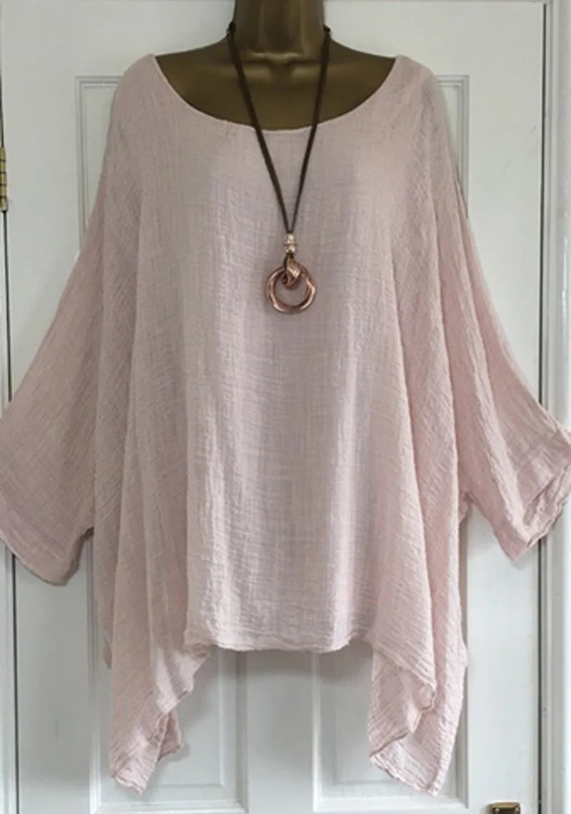 2023 Autumn Womens Clothing Fashion Batwing Sleeve Solid Color Loose