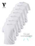 7pcs white Ultralight Men's Round Neck