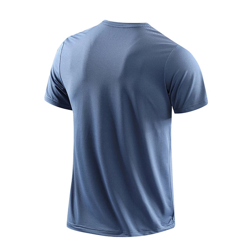 CHRLCK Men's Running Quick Drying T-shirts Breathable Hiking Fishing