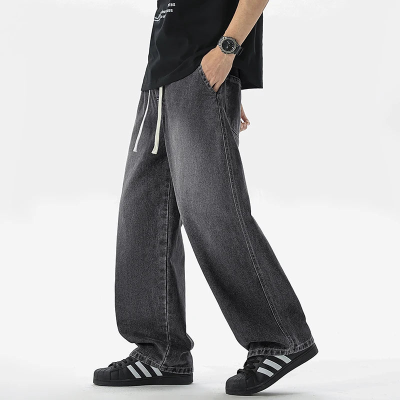 Men's Jeans American Loose Wide-leg Loose Straight Casual Trousers