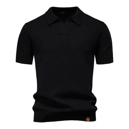 2025 New Summer Premium Solid Color Men's Golf Polo Shirt for Collared