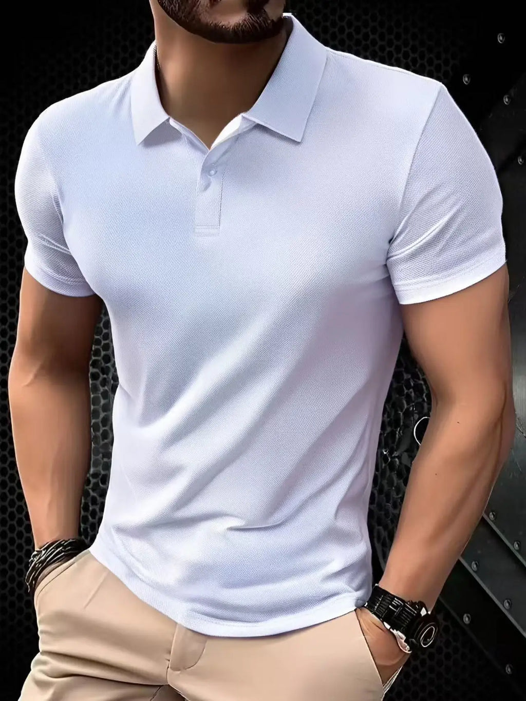 2026 Solid color polo shirt ultra-light men's quick-drying breathable