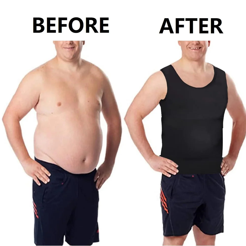 Men's Compression Shirts Tank Tops Undershirts Mens Slimming Body