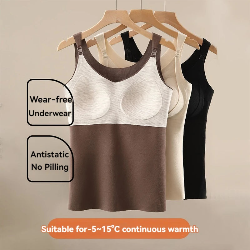 New Fashion Pregnant Women's Warm Vest Wear A Top Autumn And Winter No